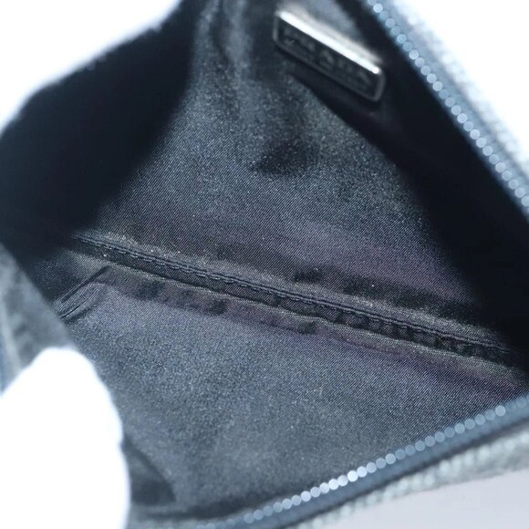 PRADA Pouch Wool Black Auth ti2350 - Picture 11 of 16